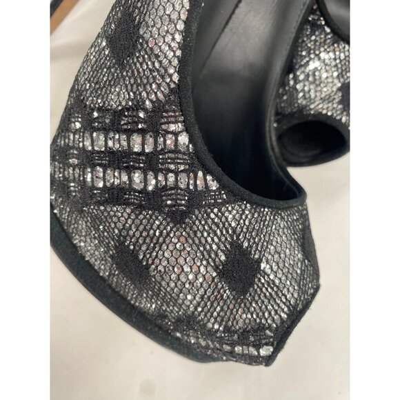 $995 GIUSEPPE ZANOTTI SHARON Black Crystals Glitter Platform Shoes Pumps Sz 39 - Picture 11 of 16